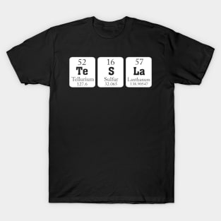 Tesla Periodic Table Of Elements T-Shirt